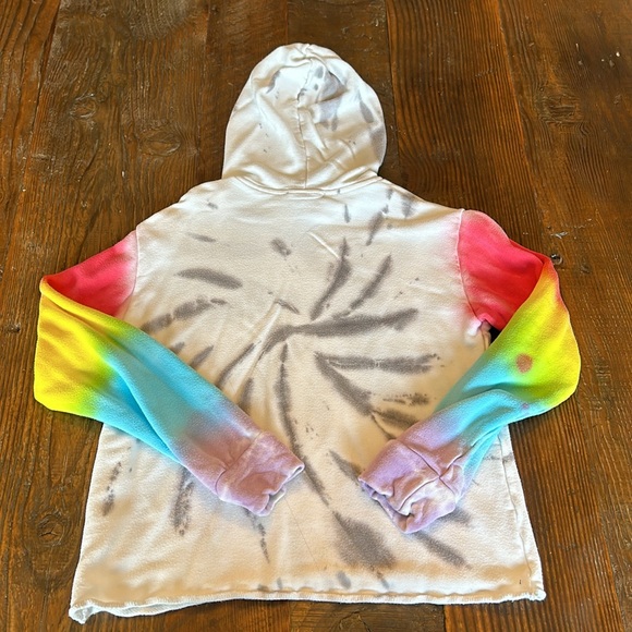 Good Vibes Only Tie Dye Hooded Shirt Girls Medium GUC - Picture 6 of 6